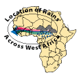 Location of Rains Across West Africa